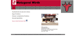 Desktop Screenshot of metzgerei-wirth.de